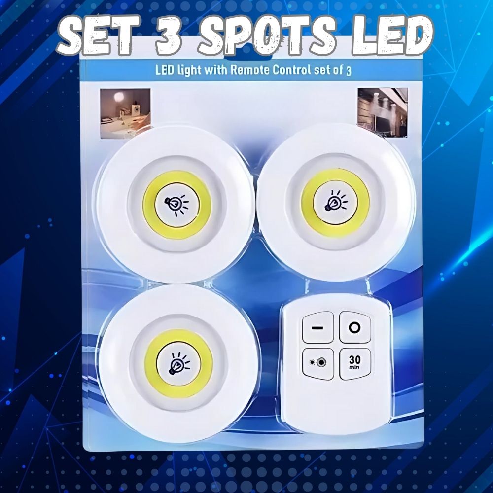 Set de 3 Spots LED