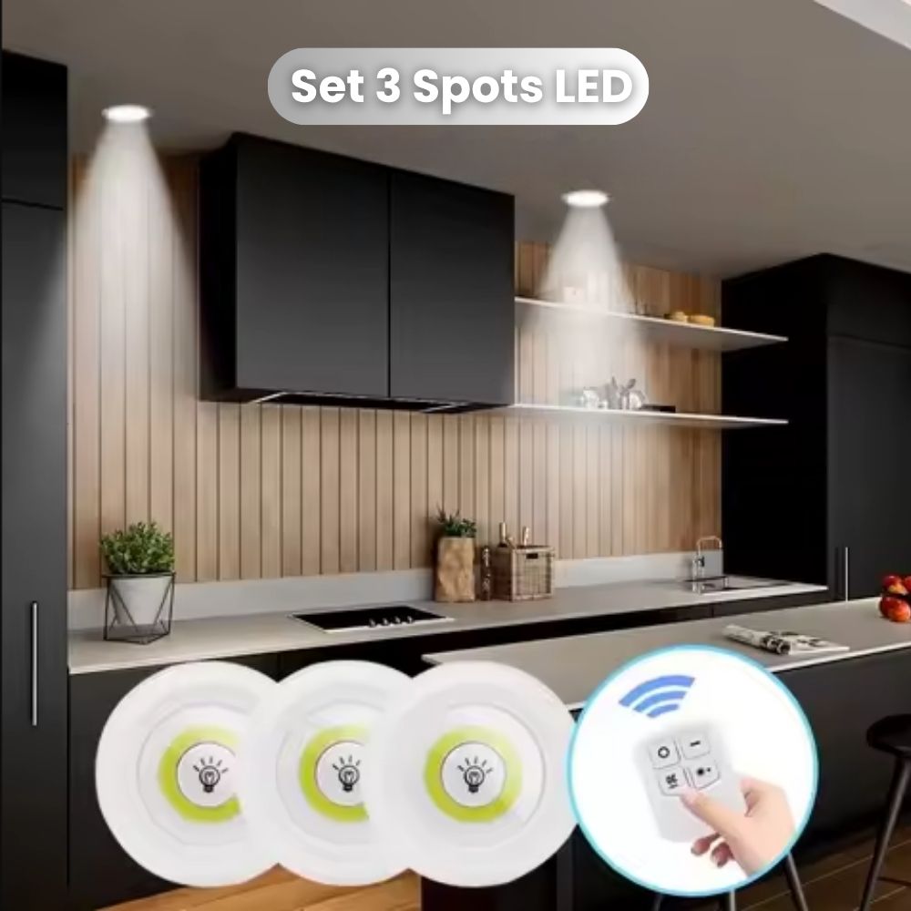Set de 3 Spots LED