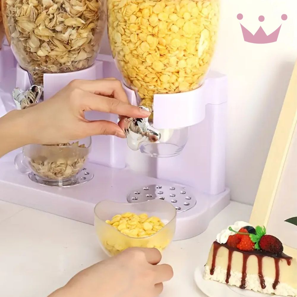 Dispensador de Cereal FlowBox - Gira, sirve y disfruta.