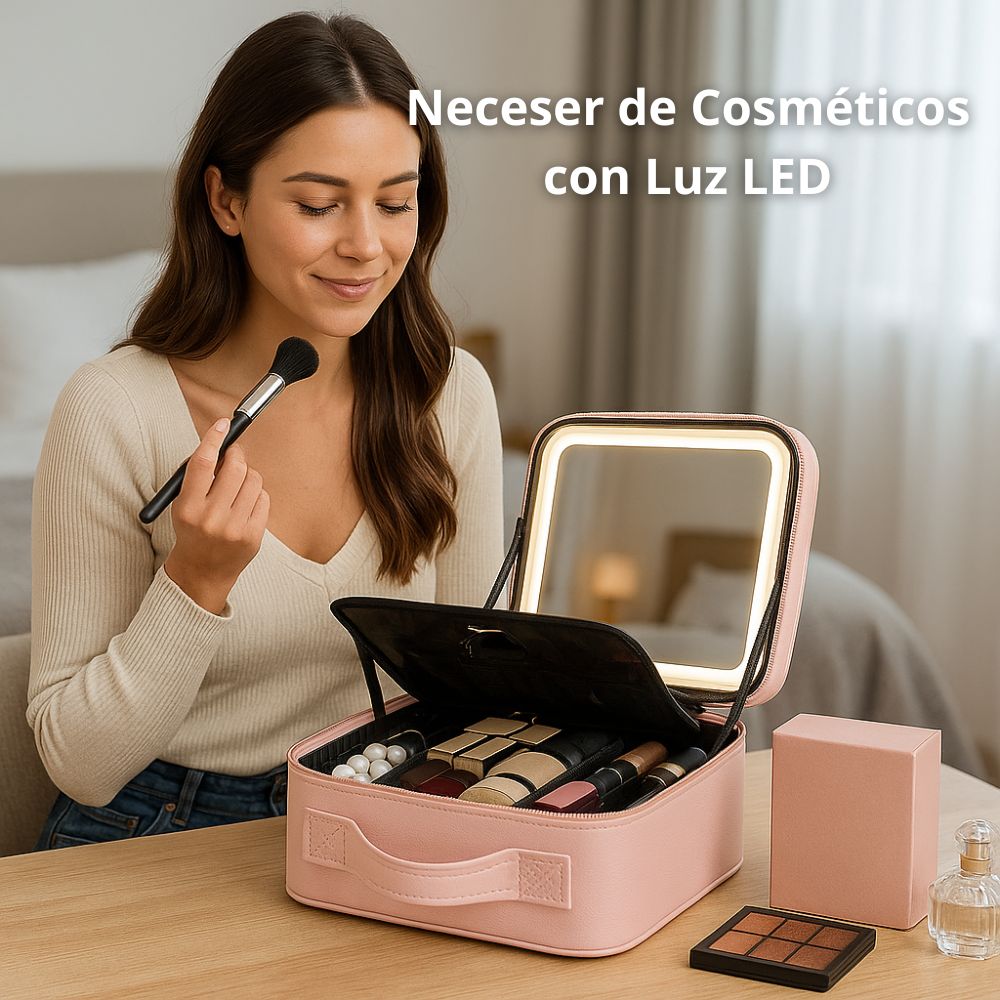 Neceser para Cosméticos con Luz LED