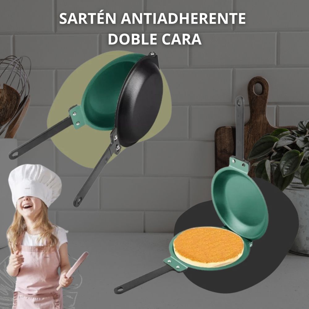 Sarten Antiadherente Doble Cara