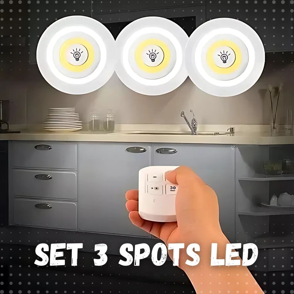 Set de 3 Spots LED