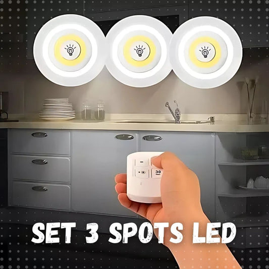Set de 3 Spots LED