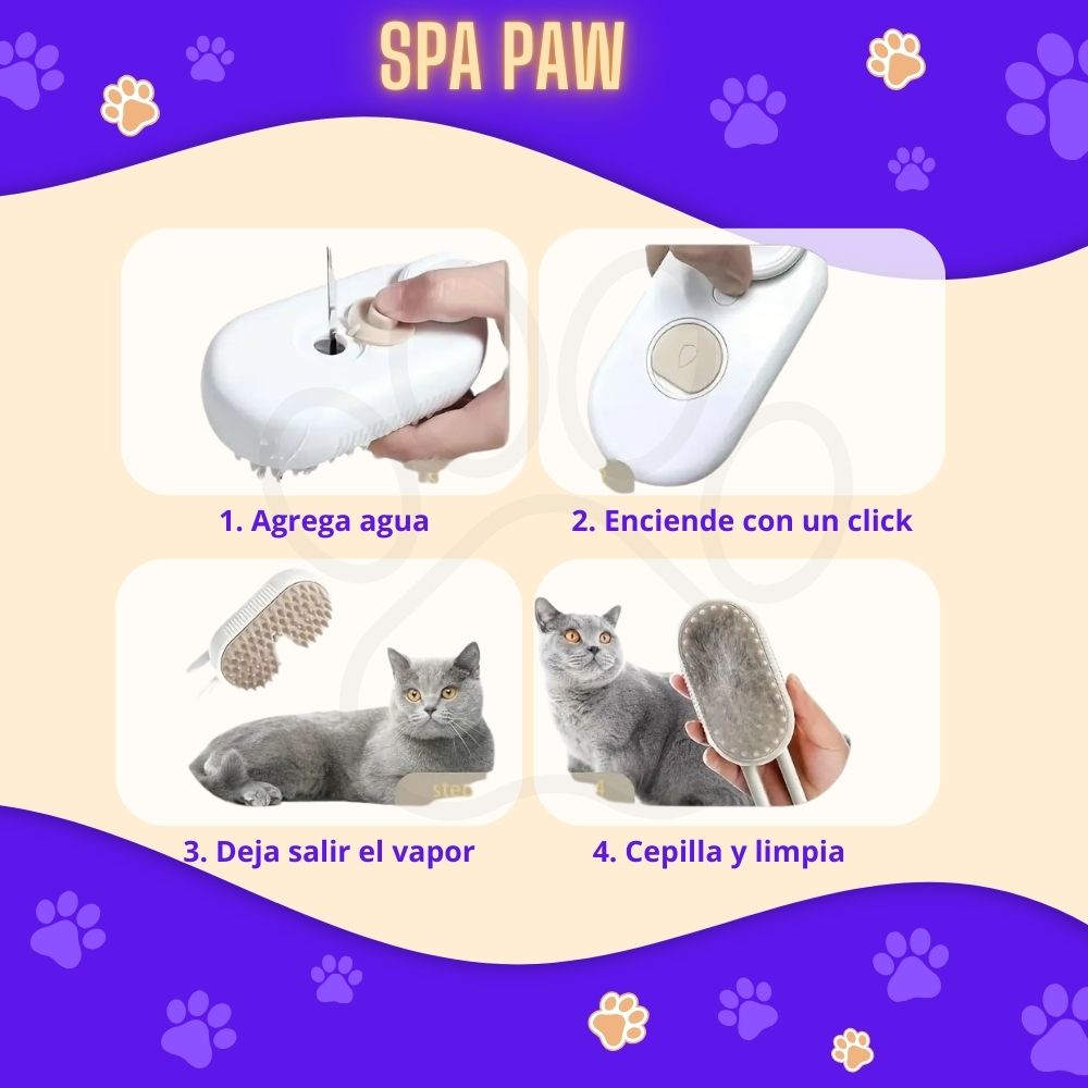 Cepillo de Vapor Spa PAW - Spa en Casa
