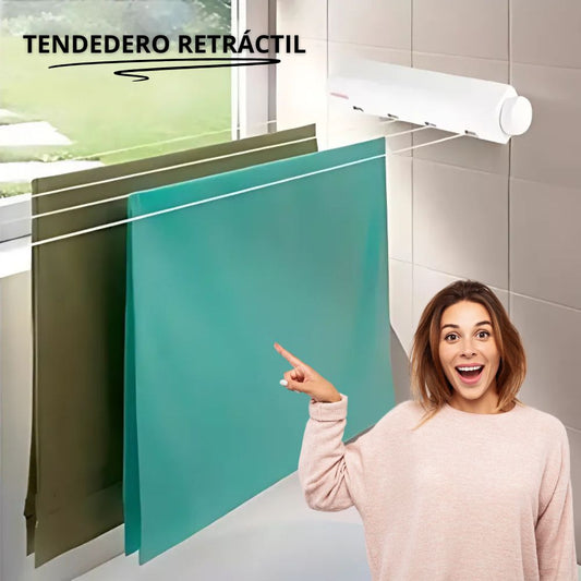 Tendedero Retráctil de 4 cuerdas