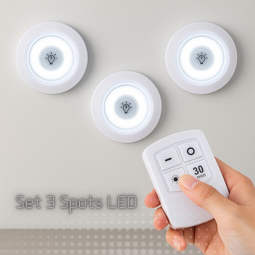 Set de 3 Spots LED