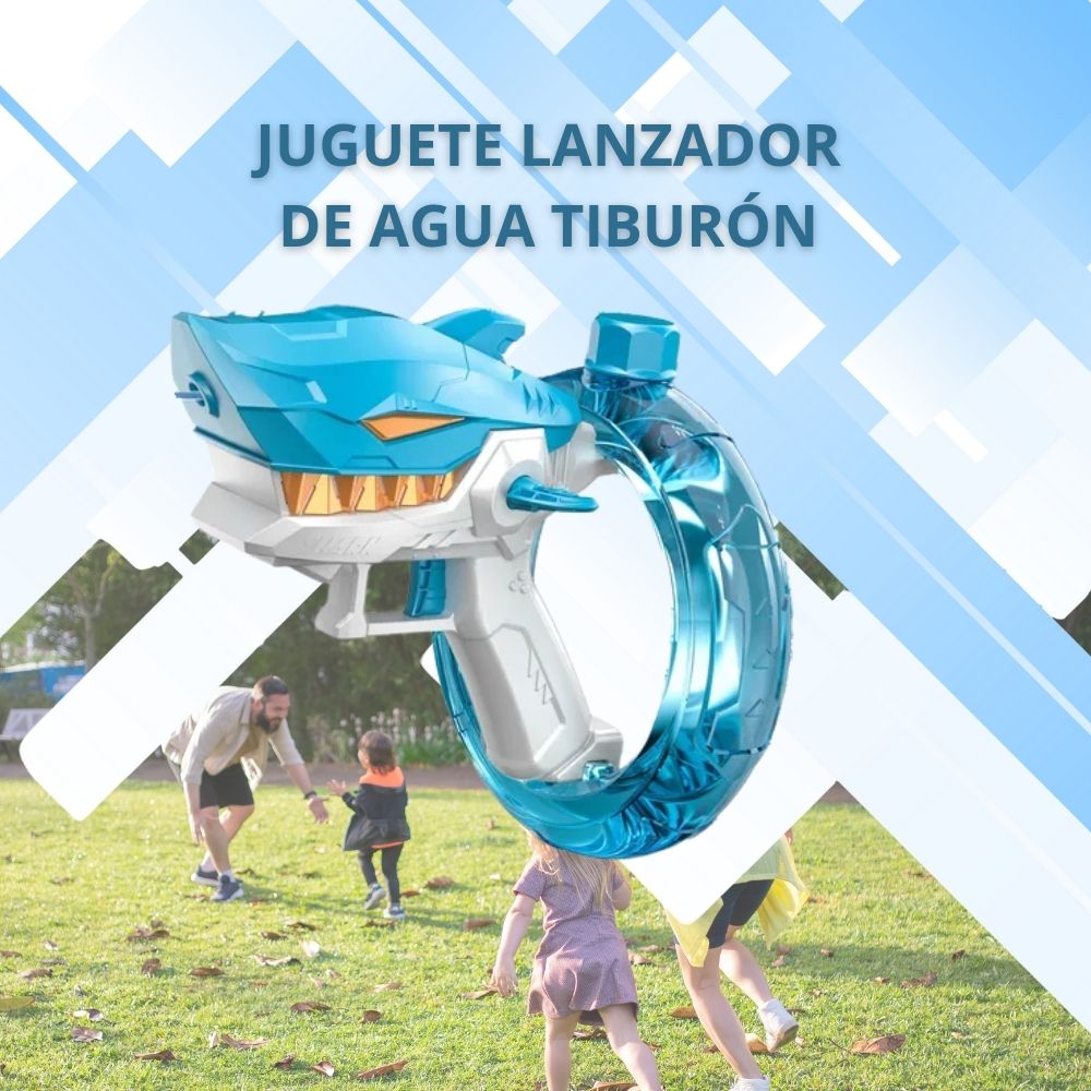 JUGUETE LANZADOR DE AGUA TIBURÓN