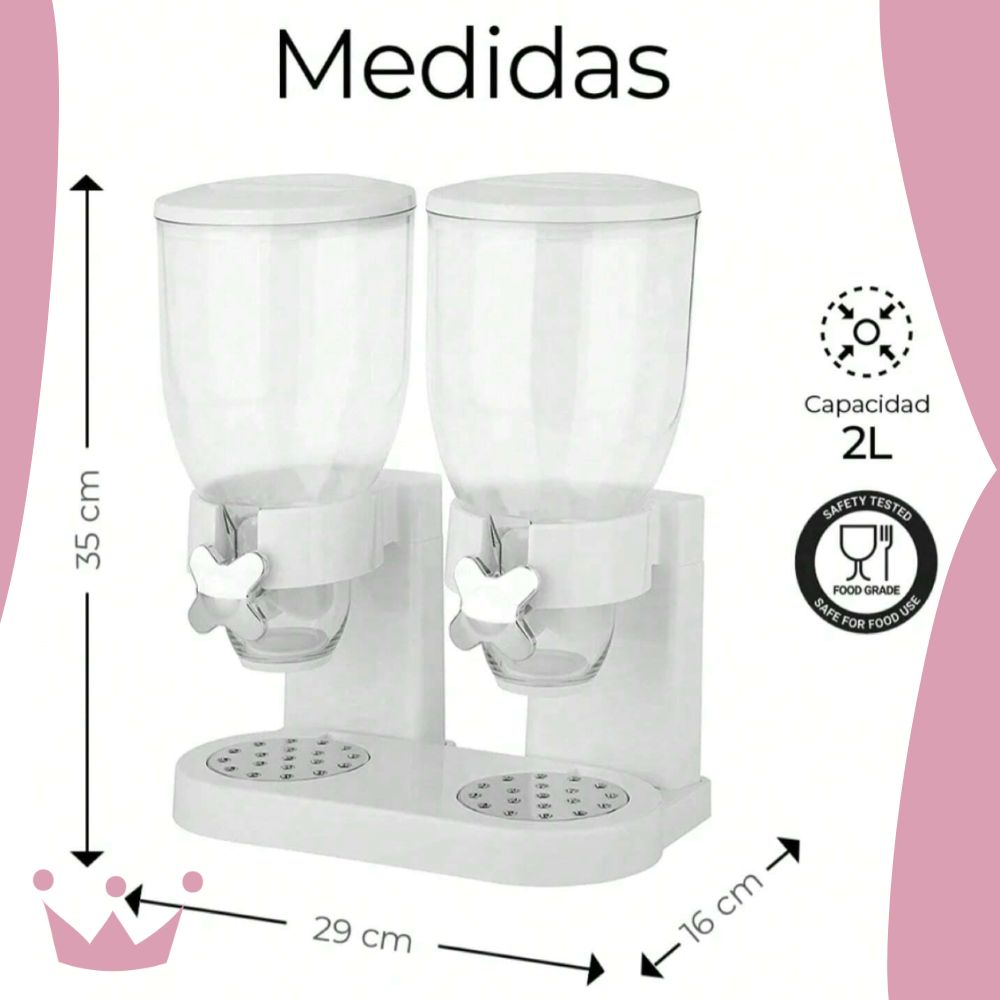 Dispensador de Cereal FlowBox - Gira, sirve y disfruta.
