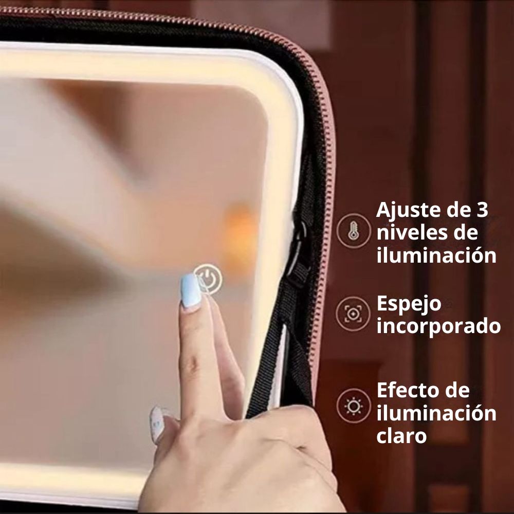 Neceser para Cosméticos con Luz LED