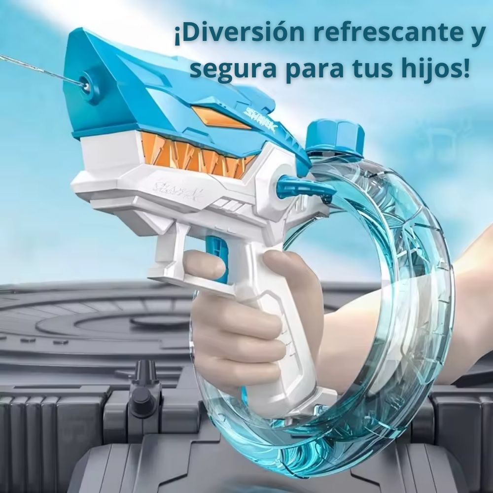 JUGUETE LANZADOR DE AGUA TIBURÓN